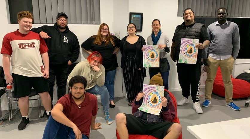 Logan Youth Foyer Residents Collaborate With Local Artists To Design Mural