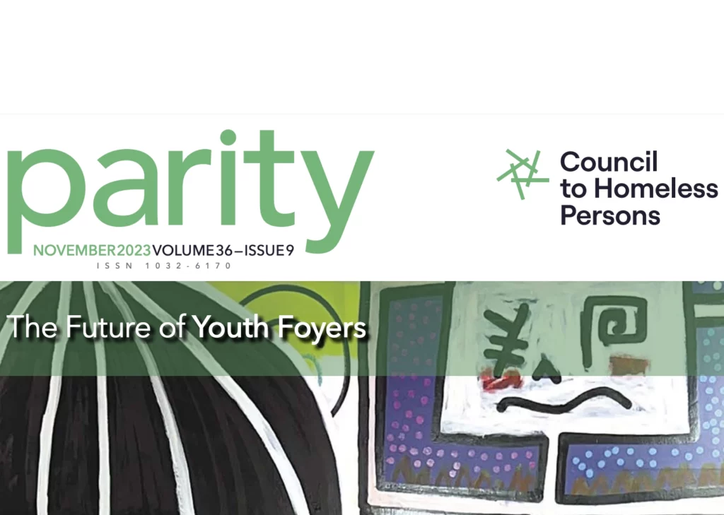 Introducing Parity volume 36 - The Future of Youth Foyers
